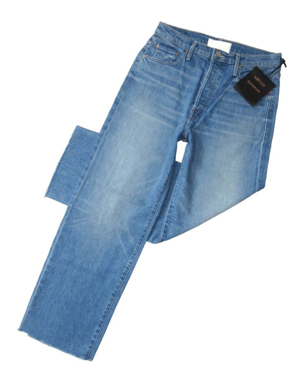 NWT Mother The Rambler Ankle Fray in Takin' It To The Streets Crop Jeans 30